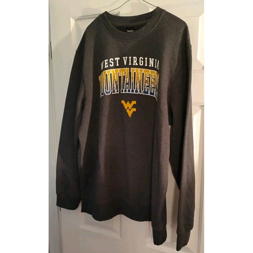 New West Virginia Mountaineers Long Sleeve Sweatshirt XL Adult Official NCAA